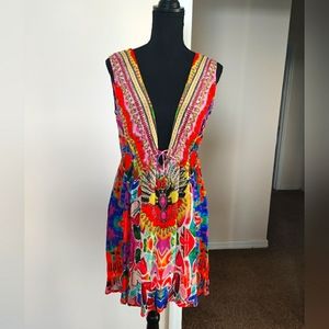 Shahida Parides mini dress , Size S/M with hearts design **Limited Edition**